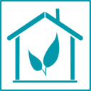 download Eco Green House Icon clipart image with 90 hue color