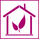 download Eco Green House Icon clipart image with 225 hue color