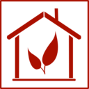 download Eco Green House Icon clipart image with 270 hue color