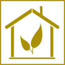 download Eco Green House Icon clipart image with 315 hue color