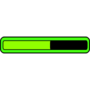 download Progress Bar clipart image with 90 hue color