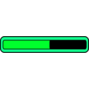 download Progress Bar clipart image with 135 hue color