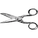 download Scissors clipart image with 180 hue color