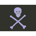 download Jolly Roger clipart image with 180 hue color