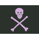 download Jolly Roger clipart image with 225 hue color