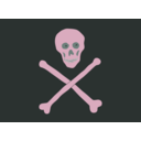 download Jolly Roger clipart image with 270 hue color