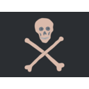 download Jolly Roger clipart image with 315 hue color