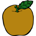 download Apple clipart image with 45 hue color