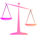 download Scales Of Justice Colored Glassy Effect Derivative clipart image with 90 hue color