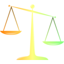 download Scales Of Justice Colored Glassy Effect Derivative clipart image with 180 hue color