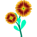 download Flowers clipart image with 45 hue color