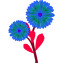 download Flowers clipart image with 225 hue color