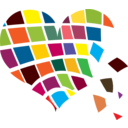 download Red Heart clipart image with 0 hue color