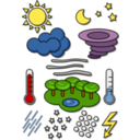 download Weather Chart Symbols clipart image with 0 hue color