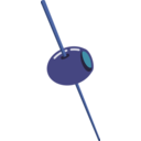 download Olive On A Toothpick clipart image with 180 hue color