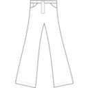 download Pants clipart image with 0 hue color