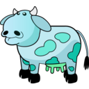 download Colour Cow 2 clipart image with 135 hue color