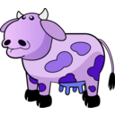 download Colour Cow 2 clipart image with 225 hue color