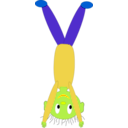 download Handstand clipart image with 45 hue color