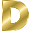 Effect Letters Alphabet Gold