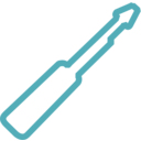 download Screwdriver Schematic clipart image with 180 hue color