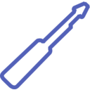 download Screwdriver Schematic clipart image with 225 hue color