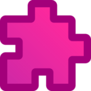 download Icon Puzzle Red clipart image with 315 hue color