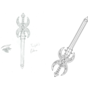 download Sword clipart image with 90 hue color