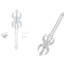 download Sword clipart image with 135 hue color