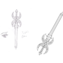 download Sword clipart image with 225 hue color