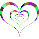 download Red Heart clipart image with 90 hue color