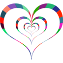 download Red Heart clipart image with 315 hue color