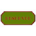 download Reserved Green clipart image with 315 hue color