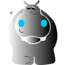 download Hippo clipart image with 225 hue color