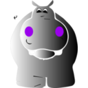 download Hippo clipart image with 315 hue color