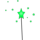 download Star Magic Wand clipart image with 90 hue color