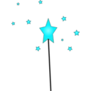download Star Magic Wand clipart image with 135 hue color