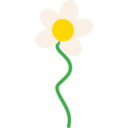 download Flower clipart image with 0 hue color