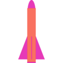 download Rocket clipart image with 315 hue color