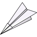 download Paper Plane clipart image with 90 hue color