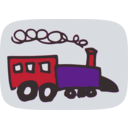 download Toy Train clipart image with 135 hue color