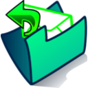 download Folder Outbox clipart image with 90 hue color