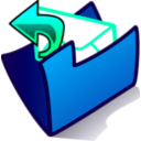 download Folder Outbox clipart image with 135 hue color