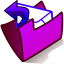 download Folder Outbox clipart image with 225 hue color