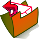 download Folder Outbox clipart image with 315 hue color