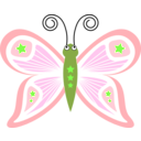download Cartoon Butterfly Pt5 clipart image with 45 hue color