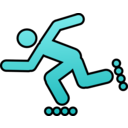 download Pictogram Roller Man clipart image with 90 hue color