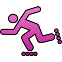 download Pictogram Roller Man clipart image with 225 hue color