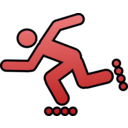 download Pictogram Roller Man clipart image with 270 hue color