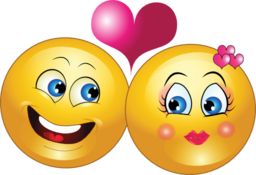 Lovely Couple Smiley Emoticon